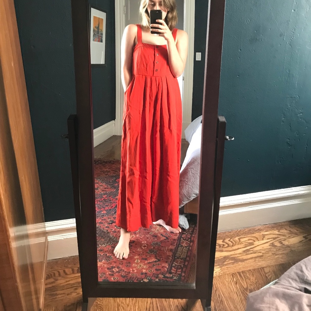 Steven Alan Red Jumpsuit size S